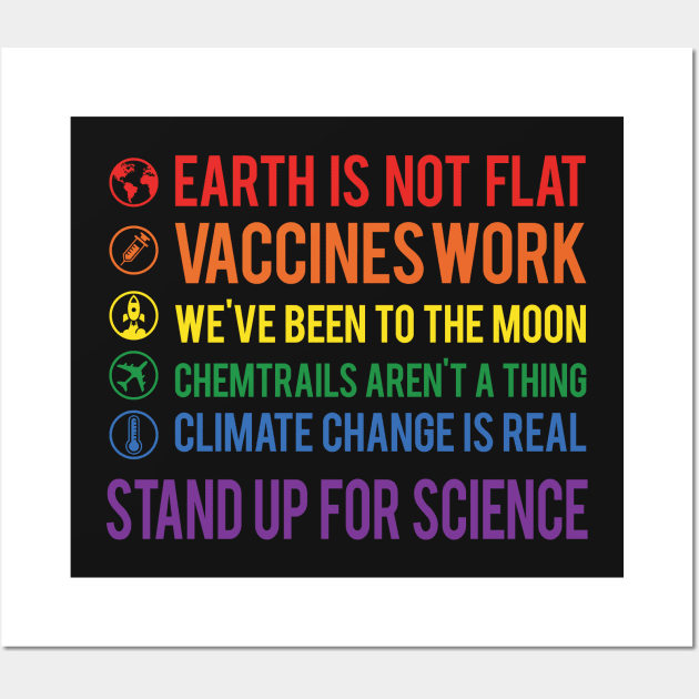 Stand Up For Science Wall Art by TextTees